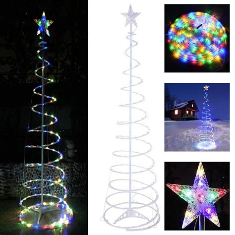 Koval Inc 5ft Multi Colored Led Lighted Spiral Christmas Tree