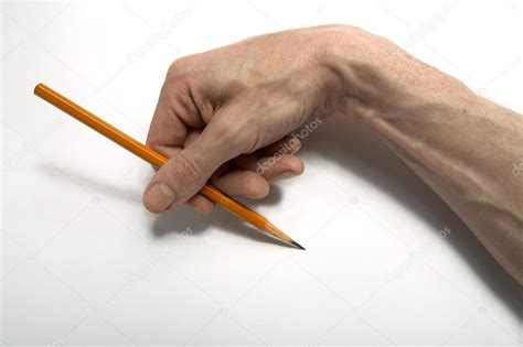 Hand Holding A Pencil — Stock Photo © Igterex 1045781