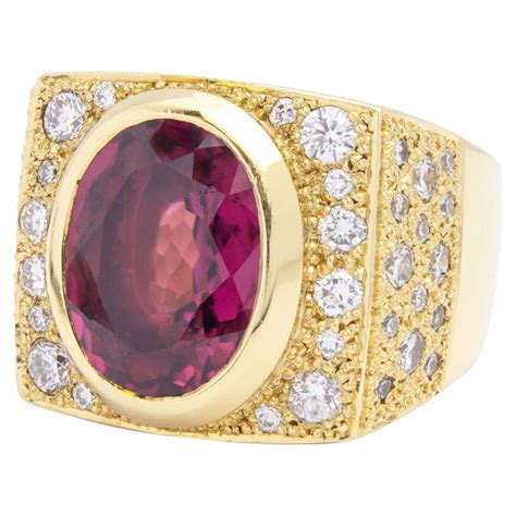 18 Karat Yellow Gold Gents Rolex Style Diamond Ring At 1stdibs 18k