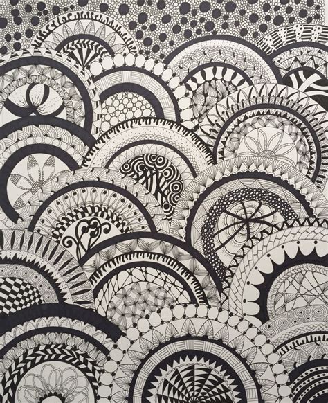 Zentangle By Rikke Poulsen 2015 Mandala Design Art Zentangle