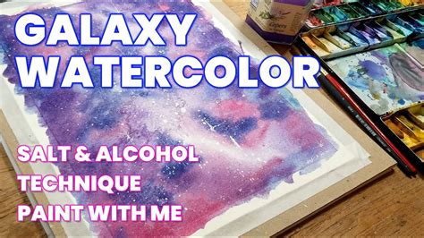 Galaxy Watercolor Salt And Alcohol Technique Youtube