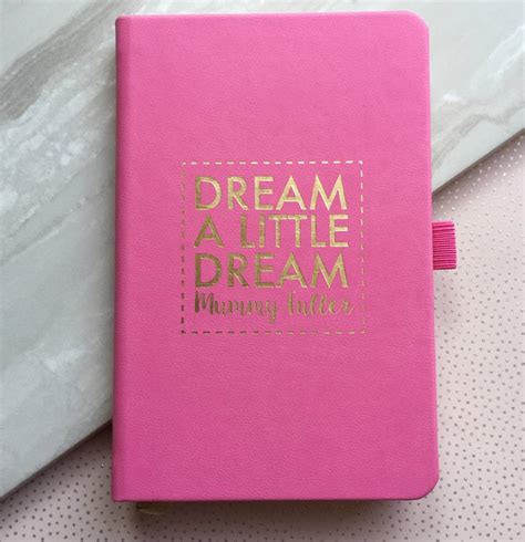 Personalised Dream A Little Dream Notebook By Pickle Pie Ts