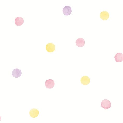 Spotty Polka Dot Wallpaper Pink Yellow Wallpaper From I Love