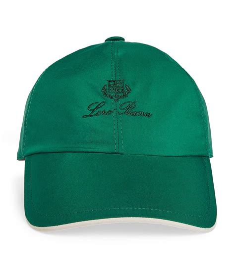 Loro Piana Embroidered Logo Baseball Cap In Green For Men Lyst