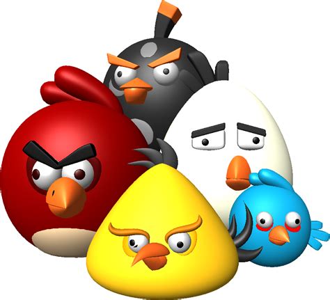 Download Hd Angry Birds Angry Bird Wallpaper 3d Transparent Png Image