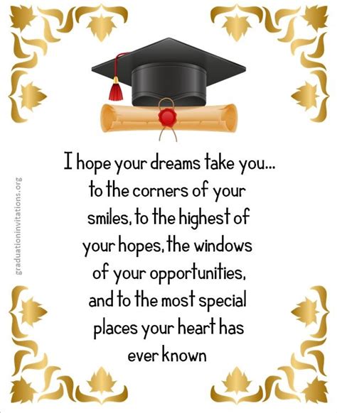 Graduation Quotes Wishes And Messages Graduation Invitations In 2021