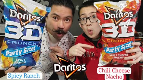 Doritos 3d Crunch Spicy Ranch Chili Cheese Nacho Youtube