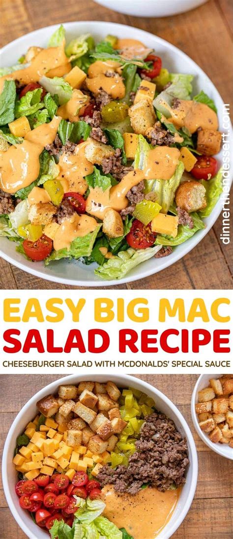 Check spelling or type a new query. Big Mac Salad is a healthier twist on fast food, with all ...