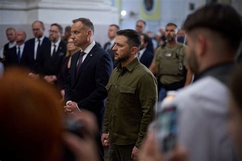 Ukraine Poland Leaders Jointly Mark Wwii Massacres That Strained Ties Reuters