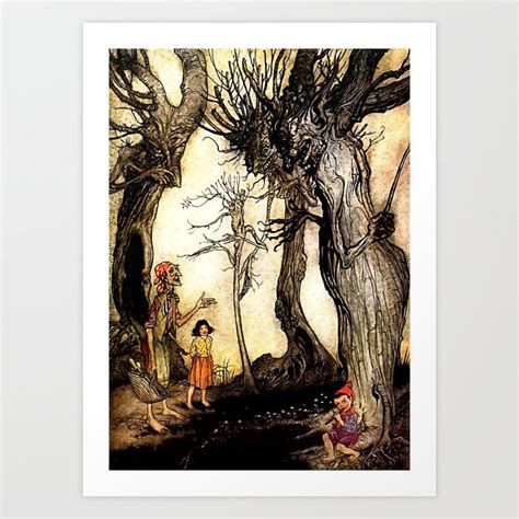 The Trees And The Axe By Arthur Rackham Art Print By Patricia Society6