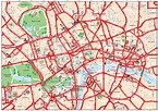Touristischen karte von London : Sehenswürdigkeiten und Touren