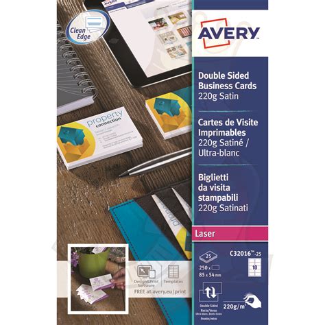 These tips show how to get the best print alignment using templates for avery design & print or microsoft word. Avery Business Cards Double Sided Satin C32016-25 (250 Cards) - Label King