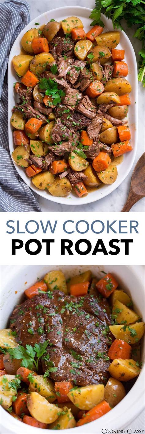 Notes on the perfect crock pot roast recipe. Best Ever Crock Pot Roast! Easy, flavorful and love that the veggies are mush! #crockpot # ...