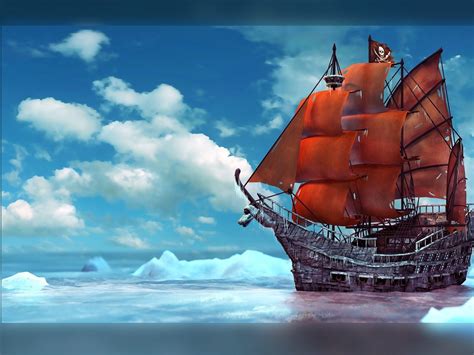 3d Pirate Ship Wallpaper Wallpapersafari