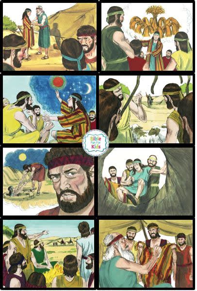 Life Of Joseph 1 Josephs Coat And His Dreams Bible Fun For Kids