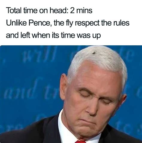 47 Memes That Wouldn’t Exist If The Fly Didn’t Land On Mike Pence’s Head Last Night Bored Panda