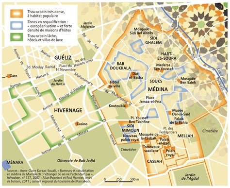 Plan Marrakech Et Carte Marrakech Les Quartiers