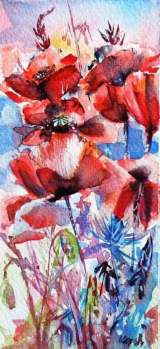 Little Poppies 133 By Kovacs Anna Brigitta Poppy Painting Poppies