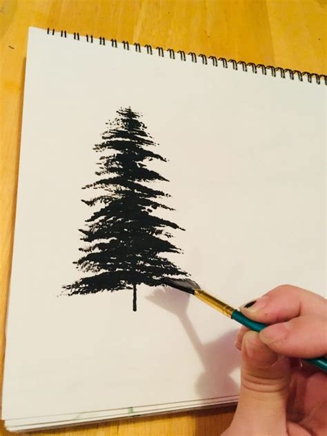 Painting Trees With A Fan Brush Step By Step Acrylic Painting