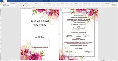Detail Download Template Kosong Undangan Pernikahan Psd Koleksi Nomer 6