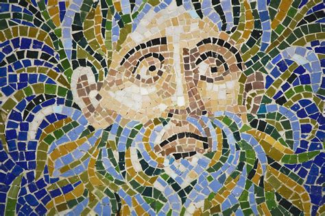 Mosaic Face Fountain Detail Photograph By Teresa Mucha Fine Art America