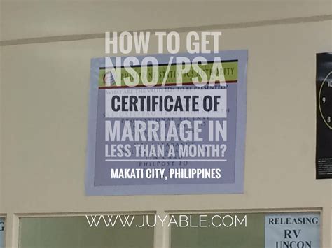 How To Get Psanso Certificate Of Marriage In Less Than A Month
