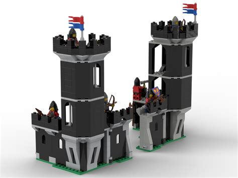 Lego Moc Large Tower To Connect The Black Monarchs Castle 6085 With