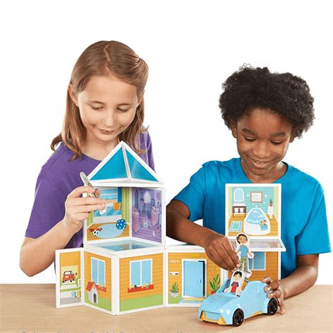 Melissa And Doug Magnetivity Our House Magnetic Building Play Set Jr