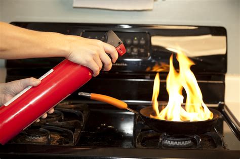 The standard household fire extinguisher is composed of a pressure tank that contains a propellant, such as nitrogen in the case of dry chemical extinguishers. A Whole-Home Safety Checklist: Room-by-Room Home Safety Tips
