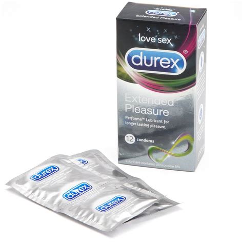 Durex Extended Pleasure Condoms 12 Pack Delay Condoms