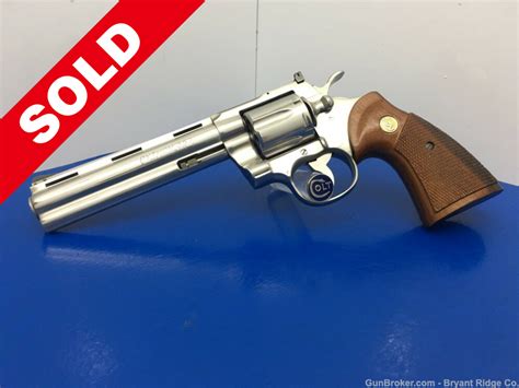 1983 Colt Python 357 Mag Stainless 6 Incredible Snake Series