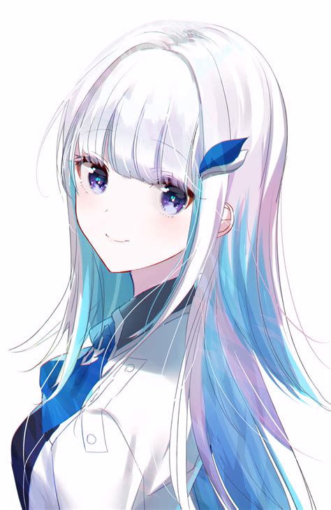 Share 66 Anime Girl With White Hair Best In Cdgdbentre