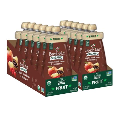 I ordered three different kinds of the beechnut classics baby food. Beech-Nut Organic Stage 3 Apple, Black Bean & Raspberry ...