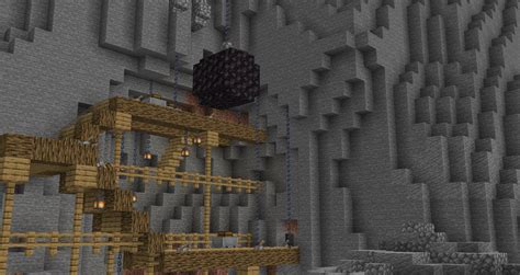 Mineshaft Build Using The New Chain Blocks R Minecraft