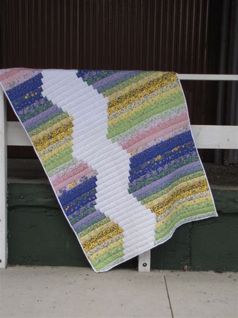 Jelly Roll Quilt Pattern “riding The River Rapids” Modern Quilt