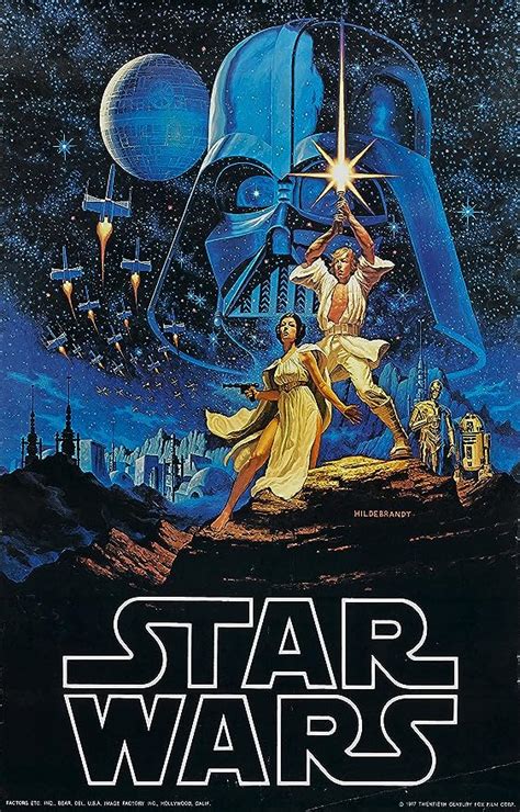 Star Wars Episode IV A New Hope 1977 Movie Poster 24 X36 Buy