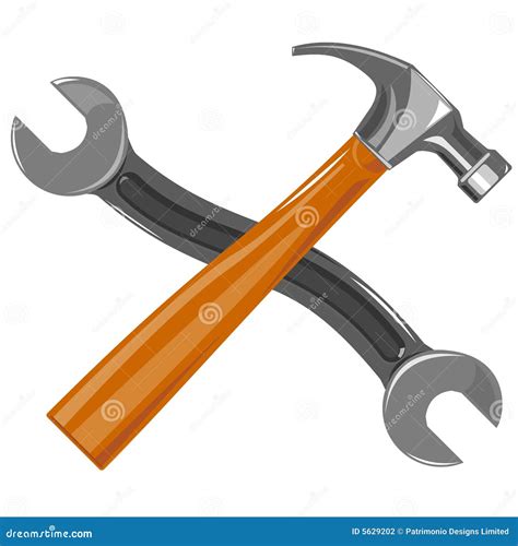 Hammer And Spanner Stock Illustration Illustration Of Tool 5629202