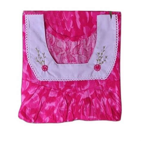 Printed Cotton Ladies U Neck Nightgown Pink Rs 250piece Resha