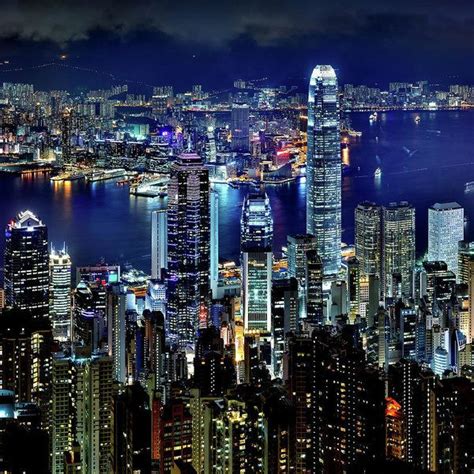 Chinese Language Course Hong Kong Night Night Skyline Living In