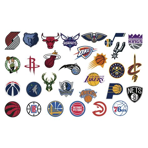Nba Logo Collection Large Officially Licensed Wall Graphics Nba
