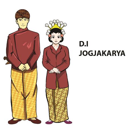 Pakaian Adat Kartun Baju Adat Indonesia Kartun Baju Adat