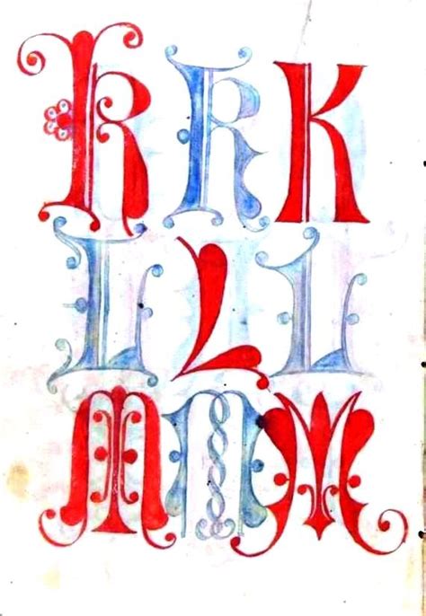 Typography Alphabet Medieval 14 Typography Alphabet Lettering