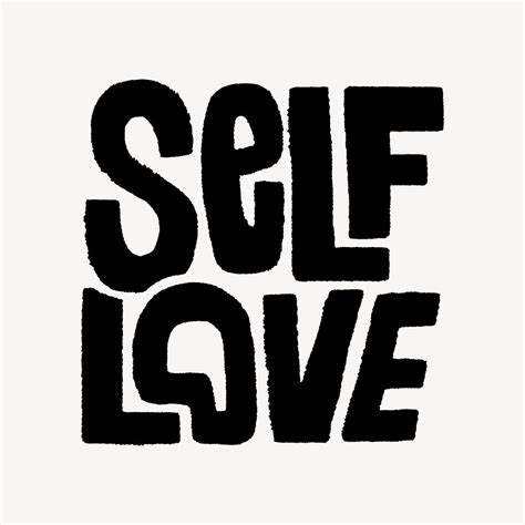 Self Love Funky Doodle Illustration Free Vector Rawpixel