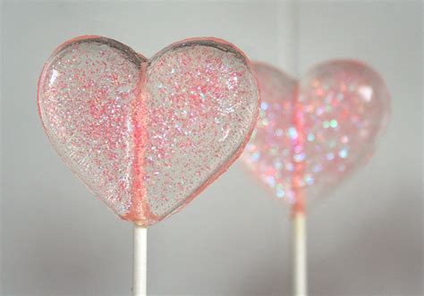 Pink Hearts Wedding Favor Lollipops Coral 6 Lollipop Pack Etsy