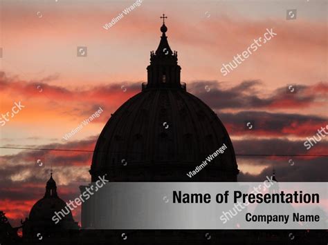 Church Peter Basilica Renaissance Style Powerpoint Template Church