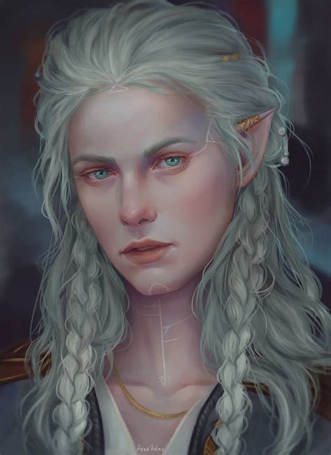 Pale Elf By Annahelme Elf Art Female Elf Character Portraits