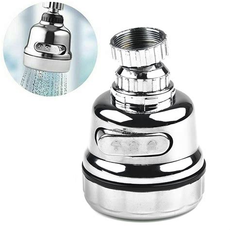 360 Degree Rotating Faucet Movable Kitchen Tap Head Water Saving Nozzle