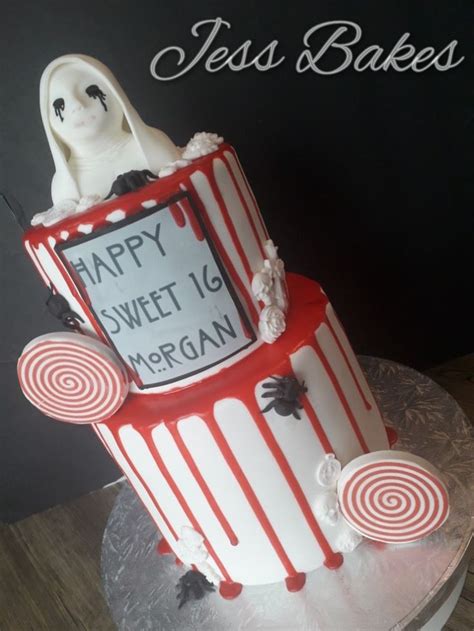 American Horror Story Cake By Jess Bakes Cakes Halloween Cakes