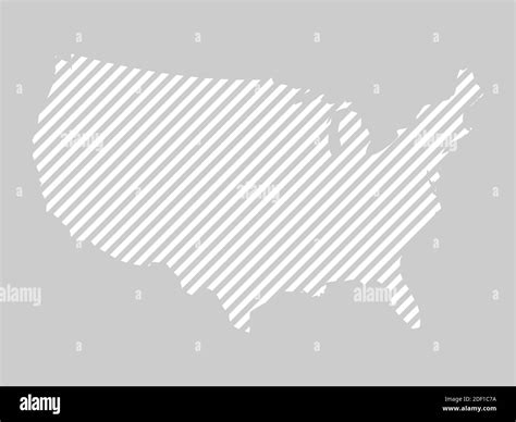 Mapa De Estados Unidos De América Mapa De Eeuu Hecho De Líneas
