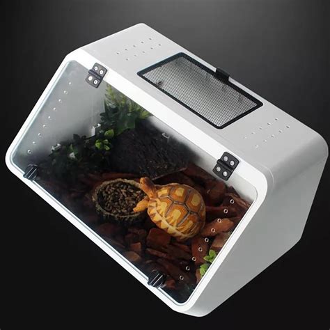Pet Terrarium Sloping Pet Box Snake Box Water Turtle Tank Small Turtle